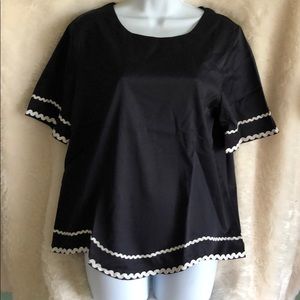 Shein Silky Navy Top